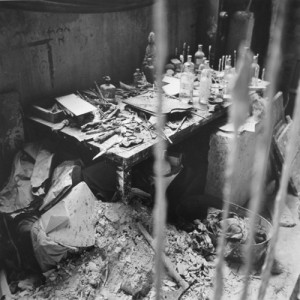 Atelie di Alberto Giacometti (foto di Ernst Scheiddeger)