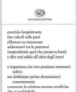 L’umana scienza del verso. Una nota a "Verticali" di Bruno Galluccio