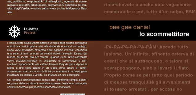 "Lo scommettitore" di Pee Gee Daniel